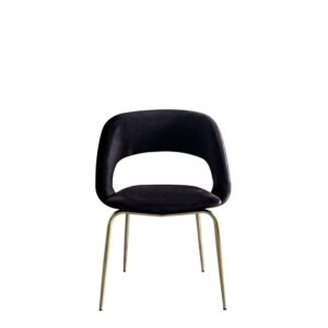Chaise Salle à Manger – Noir et Or
