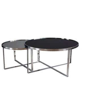 Console Table Métallique avec Miroir